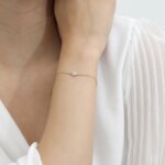 Celestial Saturn Design Lab Grown Diamond Gold Bracelet