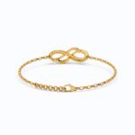 Double Infinity Lab Grown Diamond Bracelet in 14K Gold