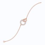 Interlocking Circle Lab Grown Diamond Bracelet in 14K/18K Gold