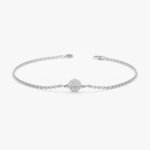 Celestial Saturn Design Lab Grown Diamond Gold Bracelet