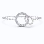 Interlocking Circle Lab Grown Diamond Bracelet in 14K/18K Gold