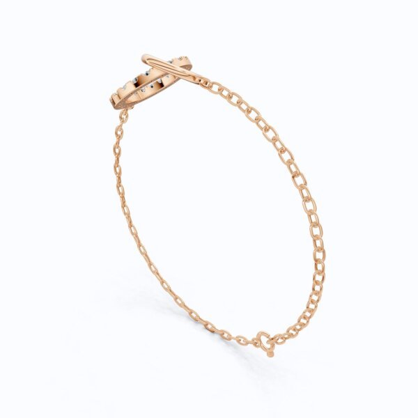 Interlocking Circle Lab Grown Diamond Bracelet in 14K/18K Gold