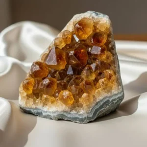 Citrine Raw Stone featuring a natural unpolished crystal with warm golden-yellow tones.