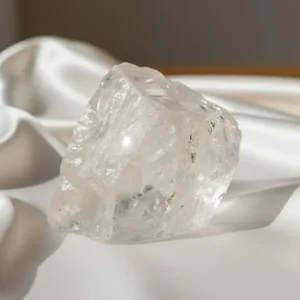 Clear Quartz Crystal featuring a transparent natural stone with a smooth and radiant appearance.