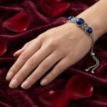 Natural Lapis Lazuli Gemstone Bracelet Deep Blue Crystal Bracelet for Wisdom, Intuition and Confidence