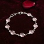 Natural Rose Quartz Gemstone Bracelet Pink Crystal Bracelet for Love, Healing and Emotional Balance