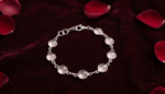 Natural Rose Quartz Gemstone Bracelet Pink Crystal Bracelet for Love, Healing and Emotional Balance