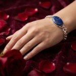 Natural Sodalite Gemstone Bracelet Blue Crystal Beaded Bracelet for Clarity, Confidence and Communication