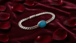 Natural Turquoise Gemstone Bracelet Blue Green Crystal Bracelet for Protection, Healing and Positive Energy