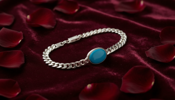 Natural Turquoise Gemstone Bracelet Blue Green Crystal Bracelet for Protection, Healing and Positive Energy