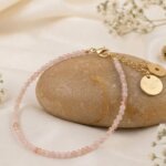 Rose Quartz Anklet for love, emotional healing, and positive energy