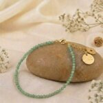 Green Aventurine Anklet for luck, prosperity, and positive energy