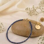 Lapis Lazuli Anklet for wisdom, communication, and confidence