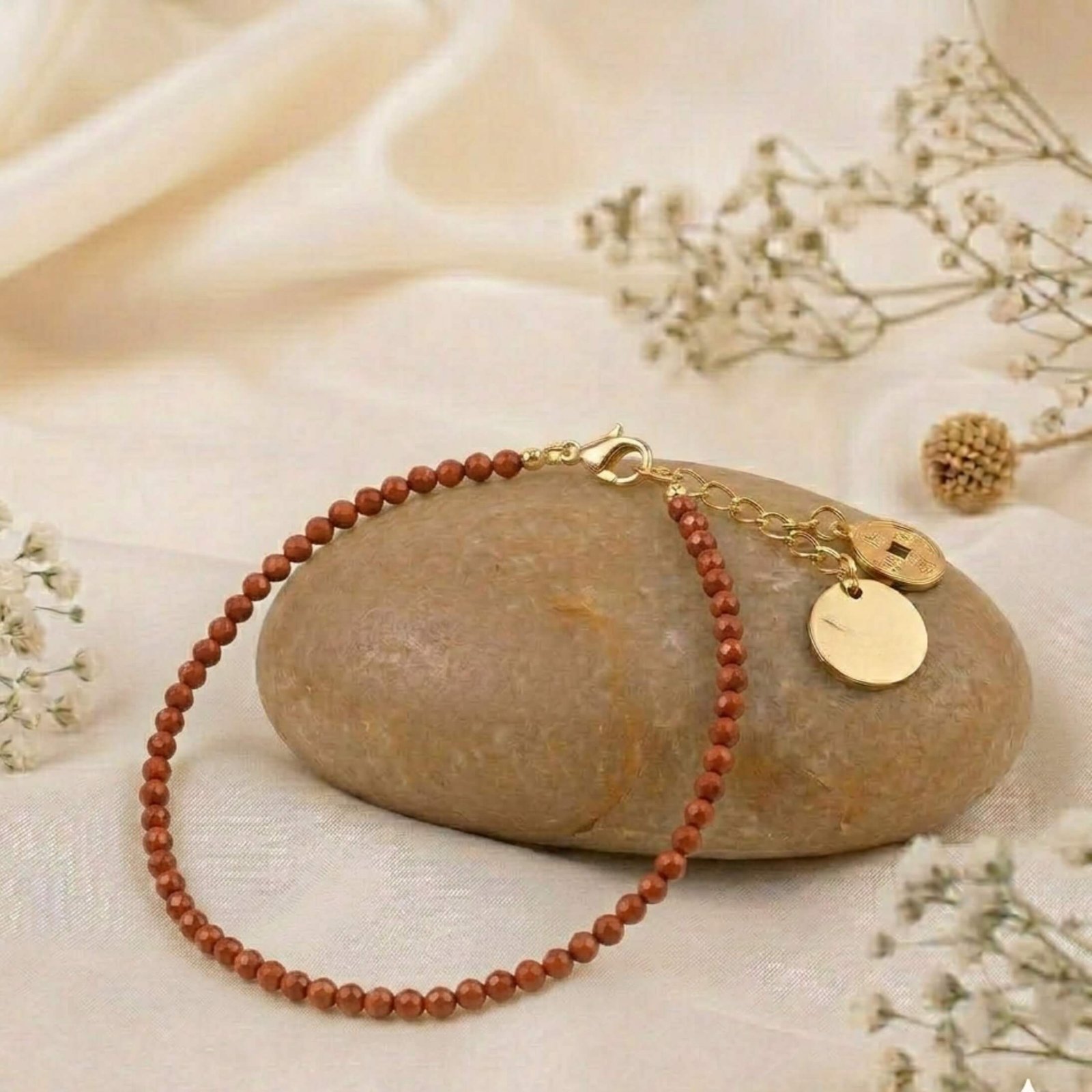Red Jasper Anklet for Strength and Stability Red Jasper Anklet for strength, stability, and grounding energy