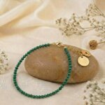 Malachite Anklet for transformation, protection, and positive energy
