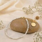 Howlite Anklet for calmness, patience, and emotional balance