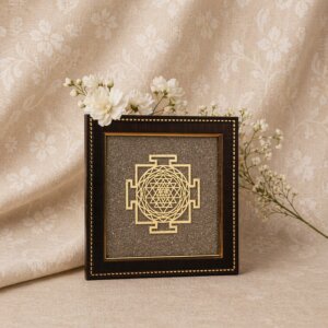 pyrite shree yantra frame for wealth and prosperity vastu decor