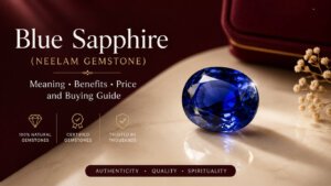 Natural Certified Blue Sapphire Neelam Stone by Shraddha Shree Gems