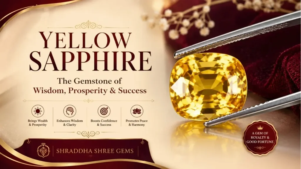 Natural Ceylon Yellow Sapphire gemstone from Sri Lanka