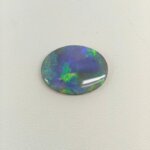 Black Opal BOP-020 featuring brilliant rainbow play-of-color, deep black body tone, and exceptional natural gemstone brilliance.
