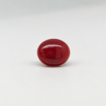 Natural Japanese Coral red to orange oval gemstone JCR-015 from Japan