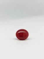 Natural Japanese Coral red to orange oval gemstone JCR-015 from Japan