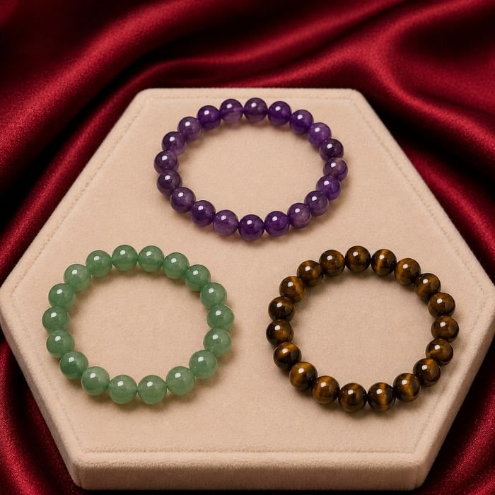 Gemstone Bracelet featuring vibrant natural gemstones arranged in an elegant bracelet design with refined sparkling craftsmanship.
