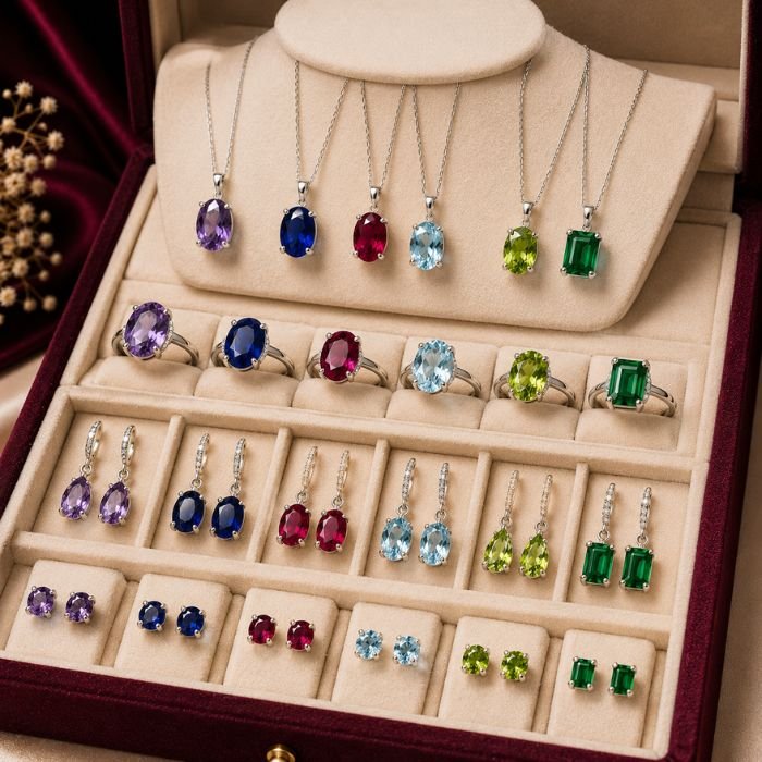 Buy Gemstone Jewellery Online | Certified Ruby, Emerald, Blue Sapphire, Diamond, Pearl, Opal & Natural Gemstone Jewellery