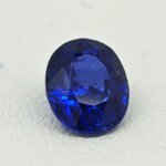 Natural Blue Sapphire rich blue oval gemstone BS-013