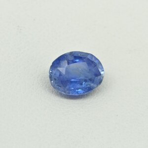 Natural Blue Sapphire deep royal blue oval gemstone BS-003 from Sri Lanka