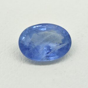 Natural Blue Sapphire Sri Lanka sky blue oval gemstone BS-004
