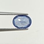Natural Blue Sapphire Gemstone – Sky Blue Oval Sapphire BS-004 - Image 3
