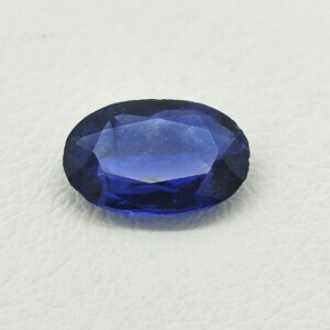 Natural Blue Sapphire deep blue oval gemstone BS-009