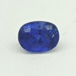 Natural Blue Sapphire dark blue oval gemstone