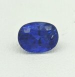 Natural Blue Sapphire dark blue oval gemstone