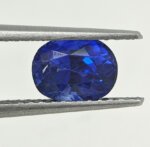 Natural Blue Sapphire Oval Gemstone – Dark Blue Sapphire BS-011 - Image 3