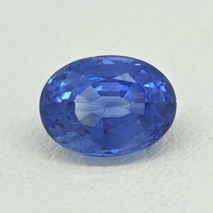 Natural Blue Sapphire blue oval gemstone BS-012
