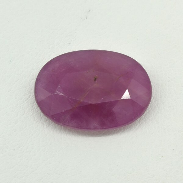 Natural Ruby – Pinkish Red Oval Gemstone RUBY-003 Natural Ruby pinkish red oval gemstone RUBY-003 from Africa