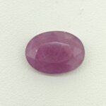 Natural Ruby pinkish red oval gemstone RUB-004 from Africa