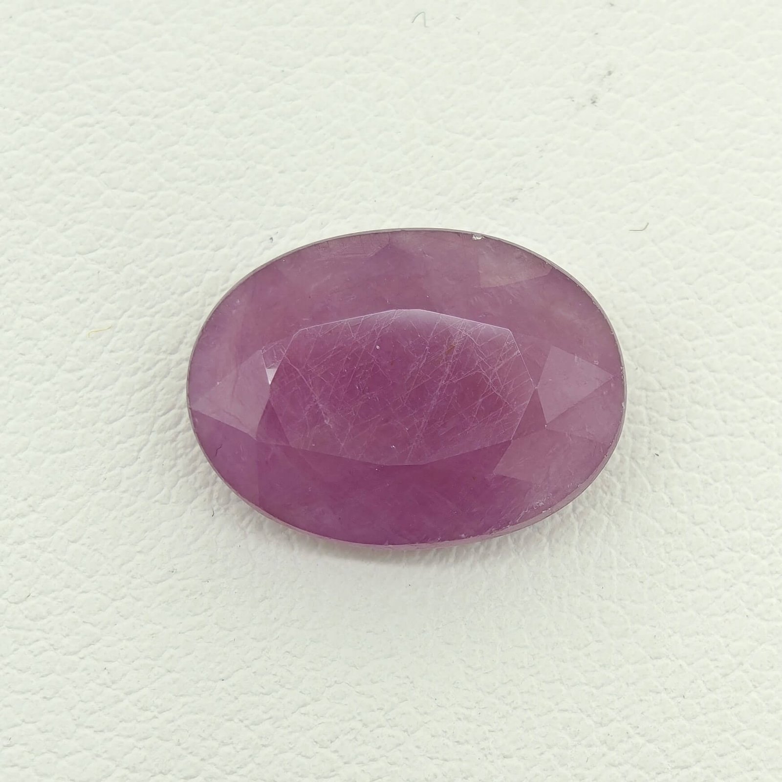 Natural Ruby pinkish red oval gemstone RUB-004 from Africa