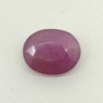 Natural Ruby pinkish red oval gemstone RUB-007 from Africa