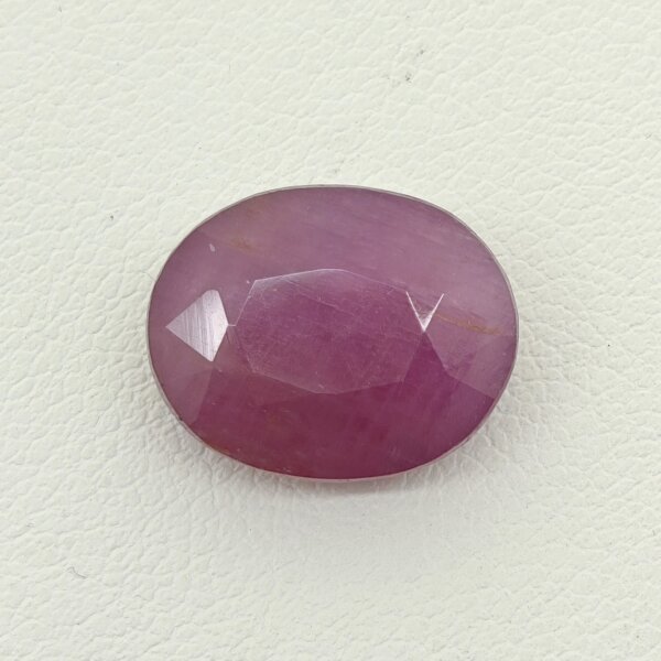 Natural Ruby – Pinkish Red Oval Gemstone RUB-007 Natural Ruby pinkish red oval gemstone RUB-007 from Africa
