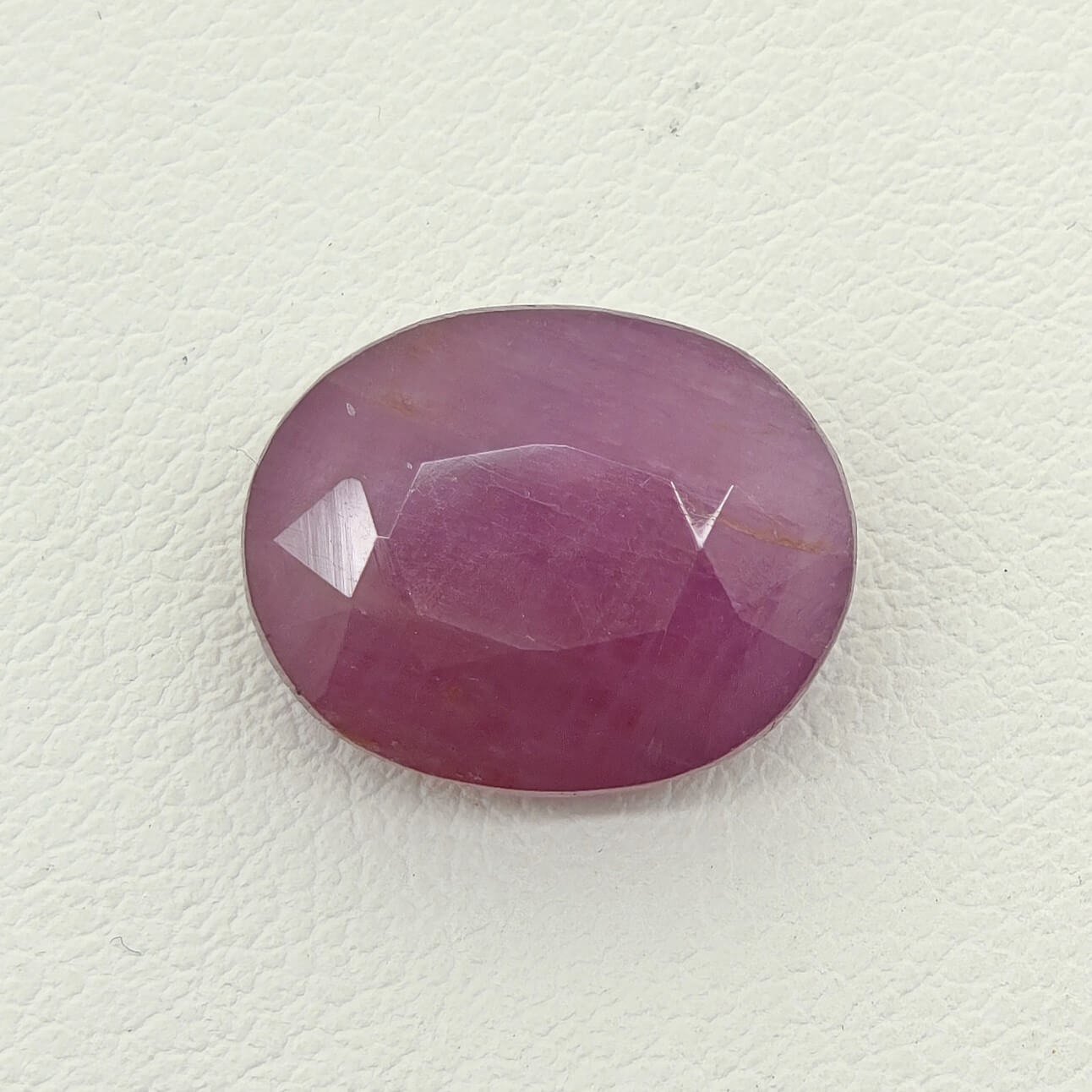 Natural Ruby pinkish red oval gemstone RUB-007 from Africa