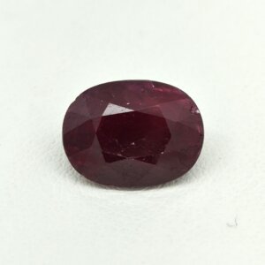 Natural Ruby dark red oval gemstone RUB-011 from Africa