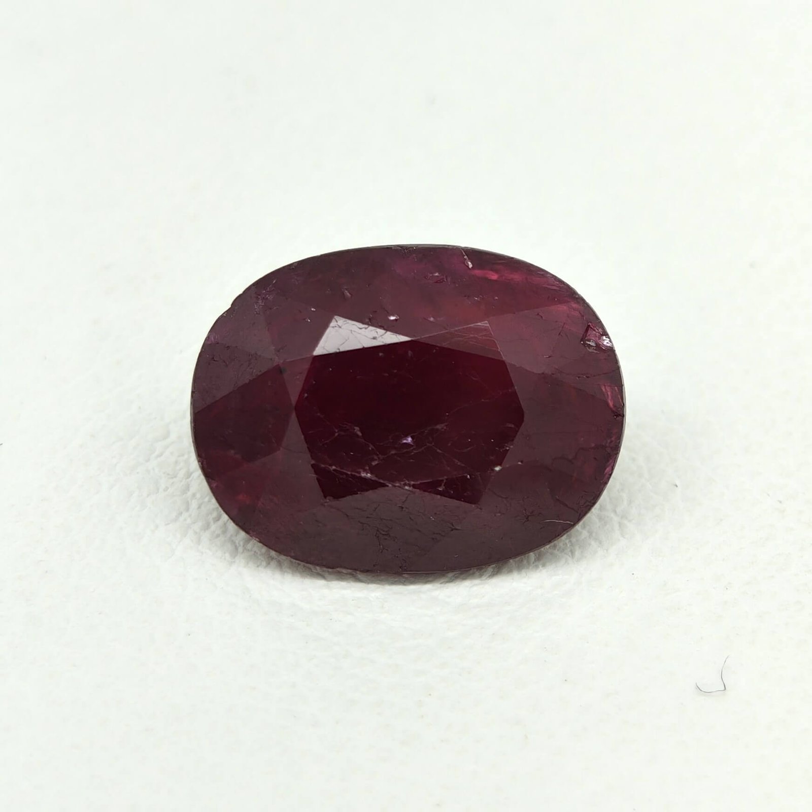 Natural Ruby dark red oval gemstone RUB-011 from Africa