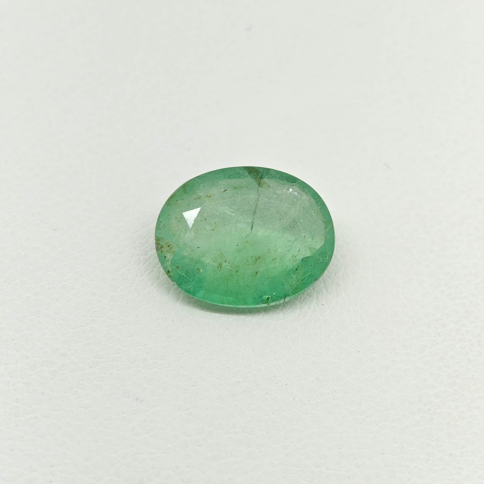 Natural Zambian Emerald oval gemstone EM-003 from Zambia