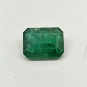 Natural Zambian Emerald emerald cut gemstone HEM-005 from Zambia