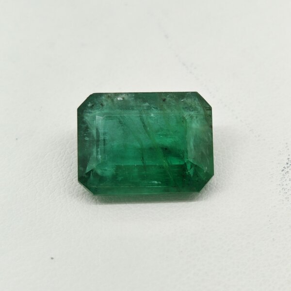 Natural Zambian Emerald emerald cut gemstone HEM-005 from Zambia