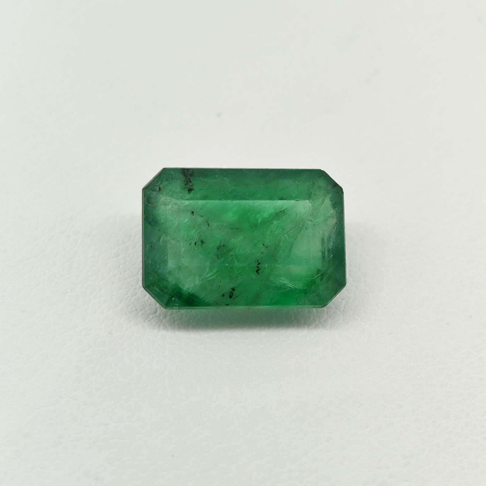 Natural Zambian Emerald emerald cut gemstone HEM-007 from Zambia