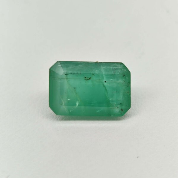 Natural Zambian Emerald emerald cut gemstone HEM-014 from Zambia
